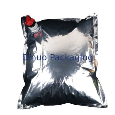 High Barrier VMPET / PE Aluminium Foil Bib Inner Liner Bag In Box Dengan Katup