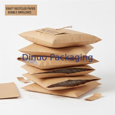 Amplop Gelembung Kertas Daur Ulang Kraft Ketebalan 60 hingga 180gsm Kemasan Tahan Lama Menampilkan Ketebalan 3 hingga 4mm Cocok untuk Pengiriman Aman