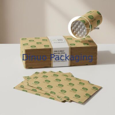 3MM Bubble Height Bubble Mailing Bag Pack Of 100 Custom Logo Design Eco Friendly Amplop Perlindungan yang awet