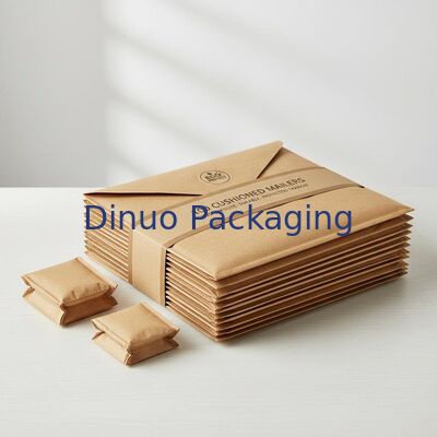 Paket dari 100 kantong pos berkulit ukuran khusus ramah lingkungan mailers tahan lama yang didesain untuk melindungi barang-barang selama transit