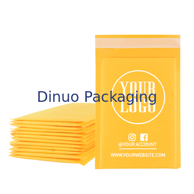 Mailer Gelembung Kraft Ringan yang Menggabungkan Bahan Dalam Polietilen Kepadatan Rendah dan Logo Khusus untuk Kemasan
