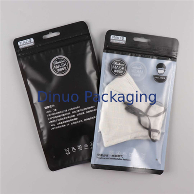 Flat Bottom Resealable Stand Up Bags Ziplock Untuk Kemasan Masker Medis