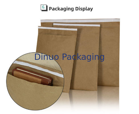 Jumlah Per Paket 100 Kantong Kertas Padded Mailers Water-resistant Exterior Honeycomb Paper Bags Cocok untuk kemasan yang tahan lama